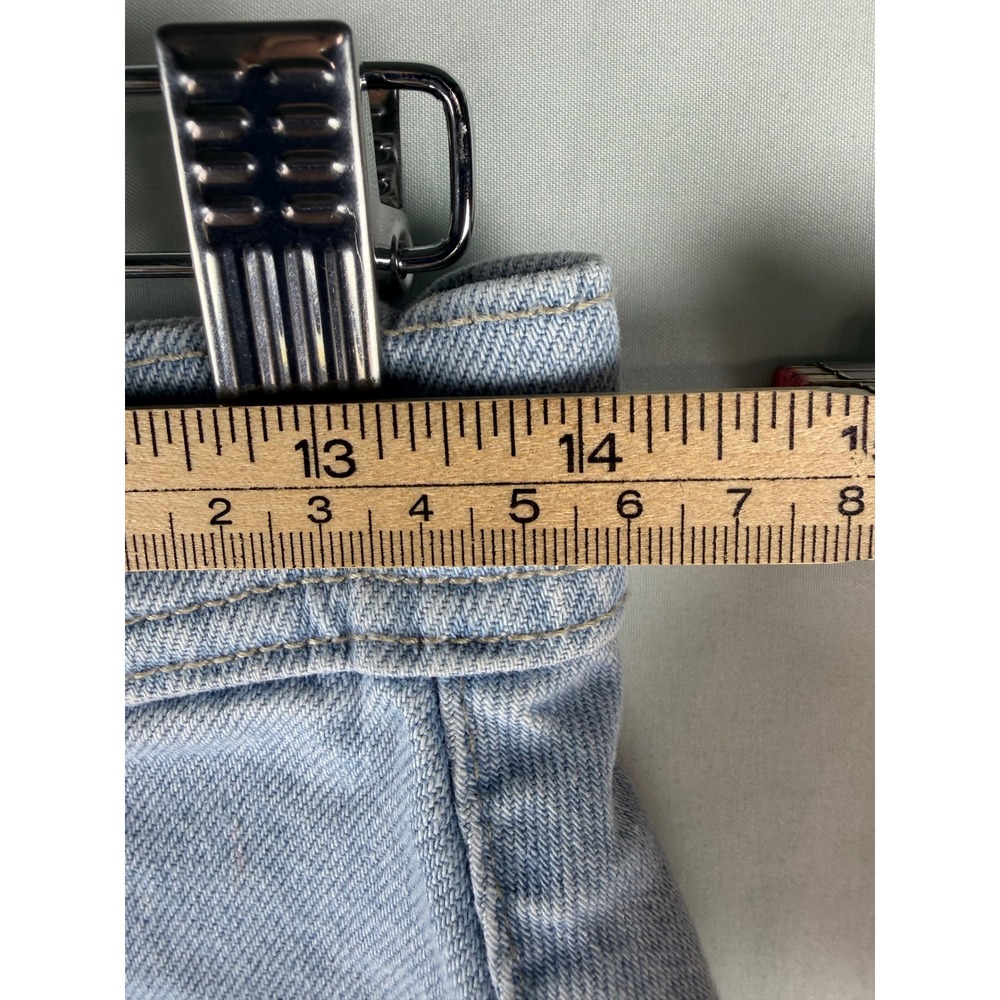 Levi Strauss Signature Womens Light Wash Denim Midi Skirt Blue Size S Seamed - Picture 3 of 8